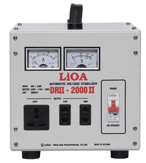 Ổn áp LiOA 2KVA DRII-2000II (50V-250V) 1 Pha