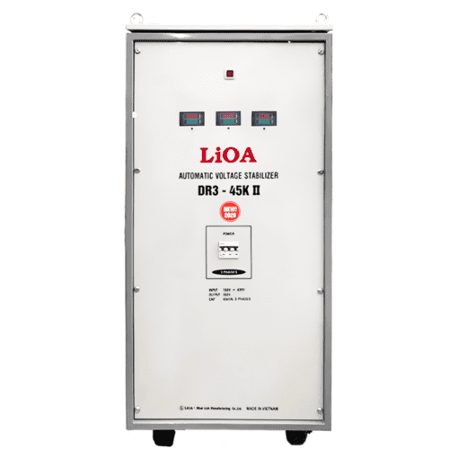 Ổn áp LiOA DR3-45KII 3 Pha (160v-430v) - Đồng hồ điện tử