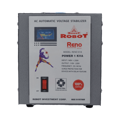 Ổn Áp Robot 1 Pha 1KVA Reno (140v-250v)