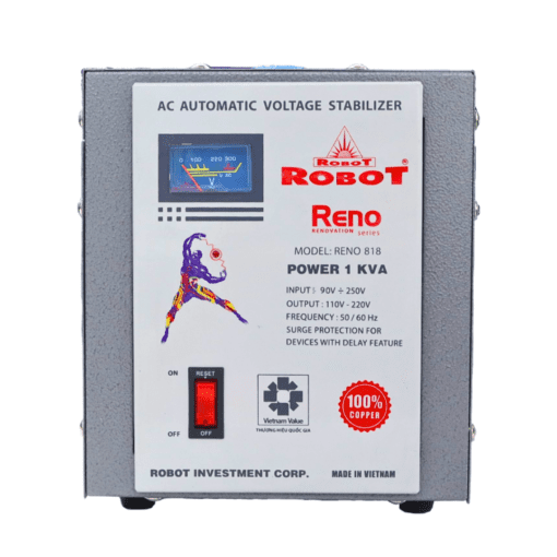 Ổn Áp Robot 1 Pha 1KVA Reno (90v-250v)